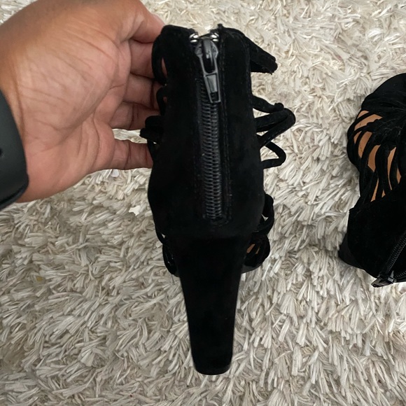 F21 Brand New Strappy Black Heels - Picture 3 of 9